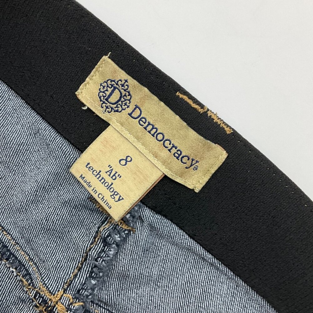 Democracy Womens 8 "Ab" Technology Bootcut Denim Jeans Dark Wash - Picture 6 of 11